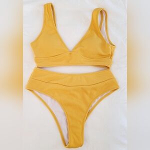 Shein Yellow Bikini Size Small NWOT